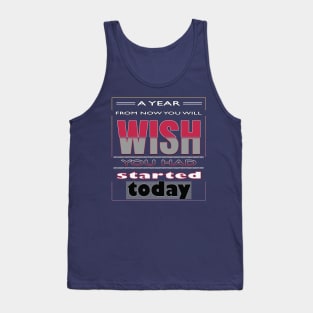 January 2023. Motivational saying. Tank Top